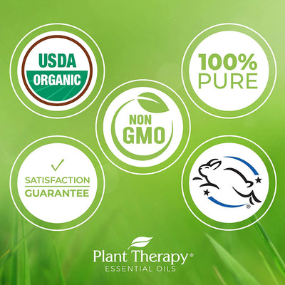Plant Therapy Diffusible 100mL Essential Oil, 3.3oz, Organic Lemongrass (3 Pack) - VMInnovations