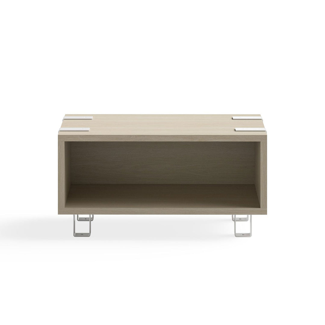 Safco 17.25 Inch Tall Wooden Ready Home Office Stackable Storage Cabinet, Beige