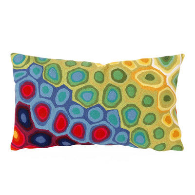 Liora Manne Mystic III Indoor Outdoor Patio Accent Pillow, Groovy, 12 x 20 Inch