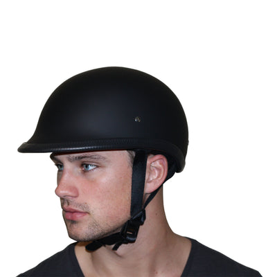 Daytona Helmets DOT Approved Half Helmet Hawk, X-Large, Dull Black (Open Box) - VMInnovations