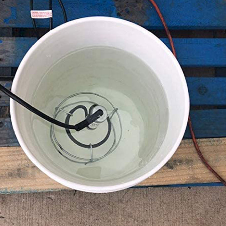 Farm Innovators W-449 Submergible Bucket Heater with Attached Guard, 1000 Watt - VMInnovations