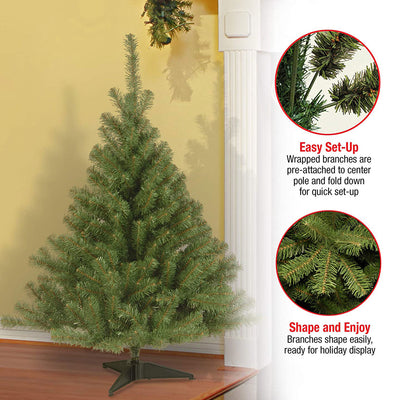 National Tree Company Kincaid Spruce 4 Foot Unlit Artificial Christmas Tree
