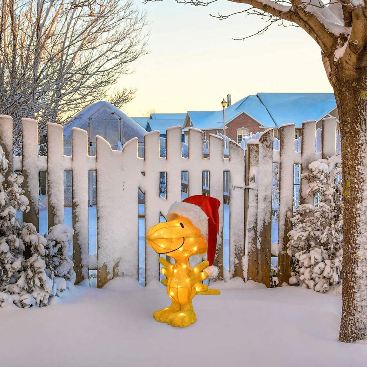 ProductWorks Peanuts 22" Woodstock Santa Hat 3D Christmas Decoration (Used) - VMInnovations