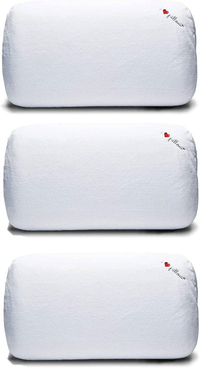 I Love Pillow Comfort Medium Profile Memory Foam Sleep Pillow, Queen (3 Pack)