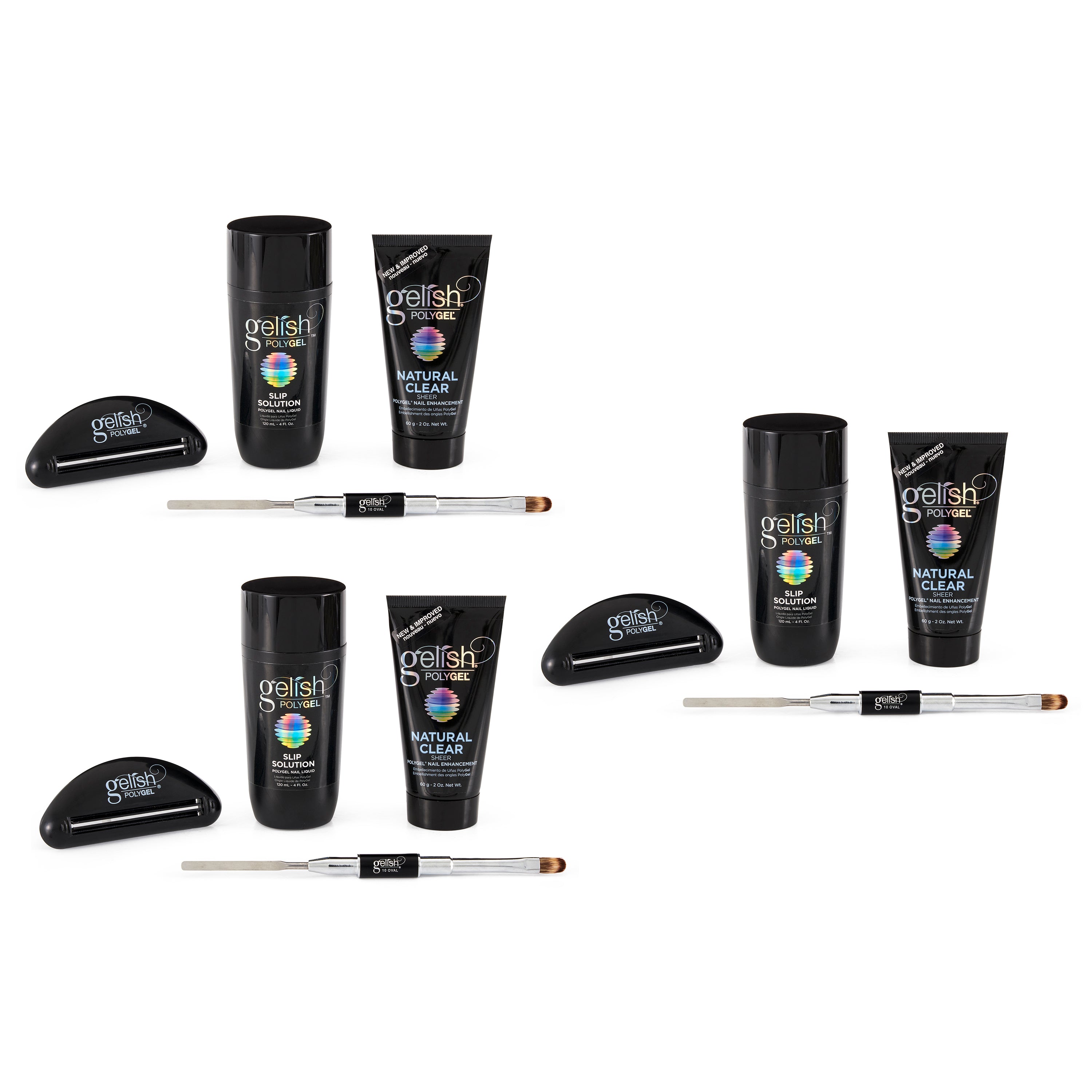 Gelish PolyGel Professional Nail Technician Polish All-in-One Trial Kit (3 Pack)