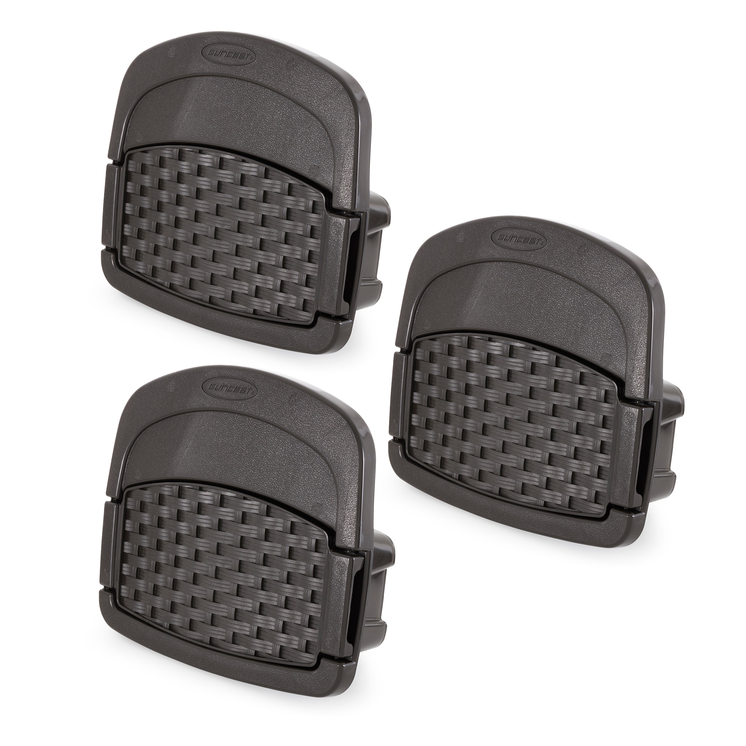 Suncast DHW150 150 Foot Deluxe Wicker Storage Garden Hose Hangout Mount (3 Pack) - VMInnovations
