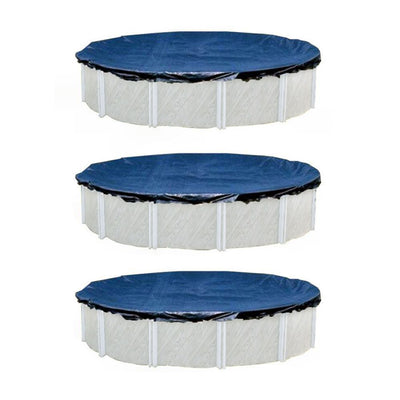 Swimline 24 Ft Round Above Ground Swimming Pool Cover (3 Pack), No Pool Included