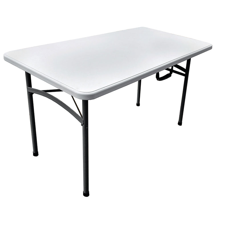 Plastic Development Group 800 4 Foot Blow Molded Utility Banquet Table, White