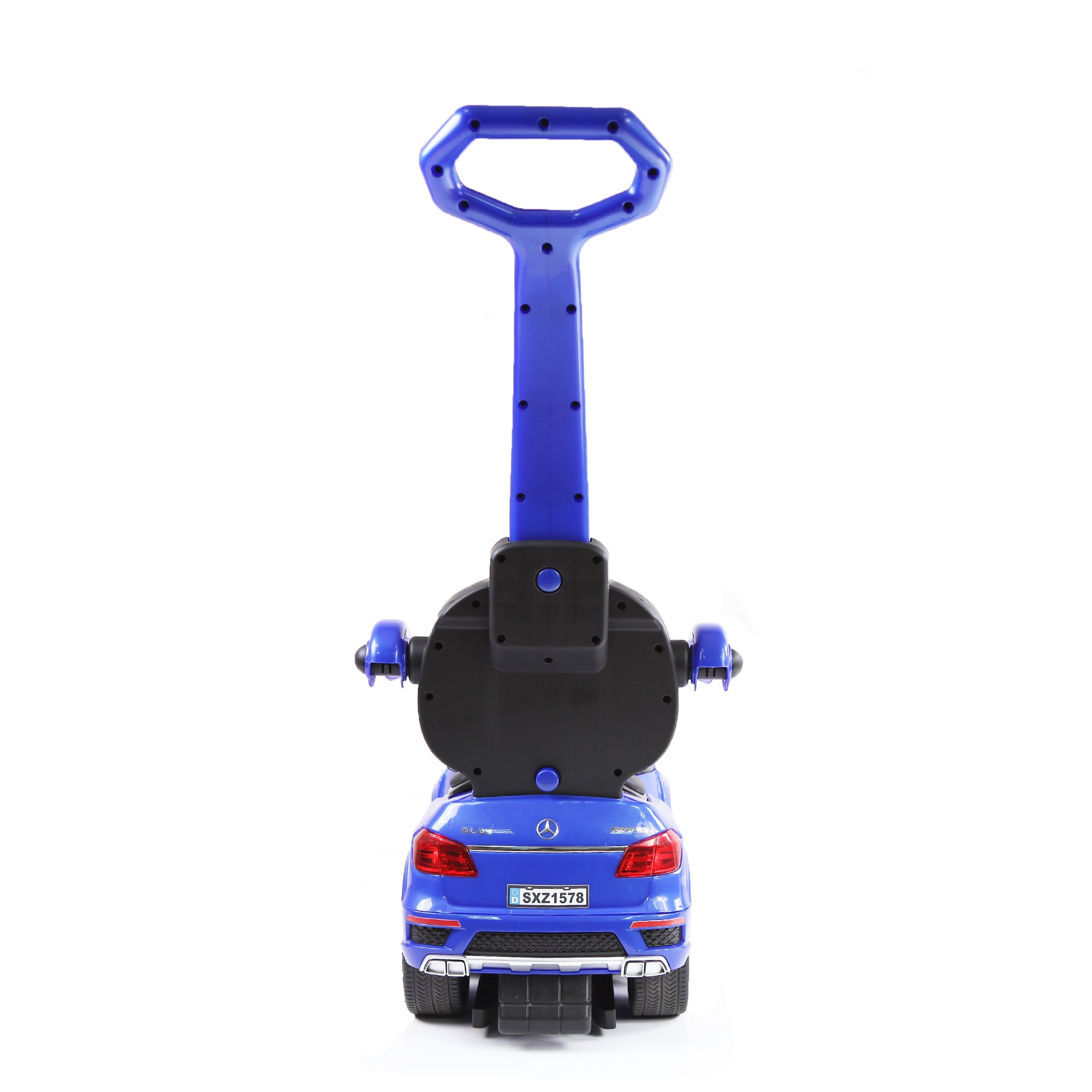 Best Ride On Cars Toddler 4-in-1 Mercedes Stroller w/ LED Lights, Blue (Damaged)