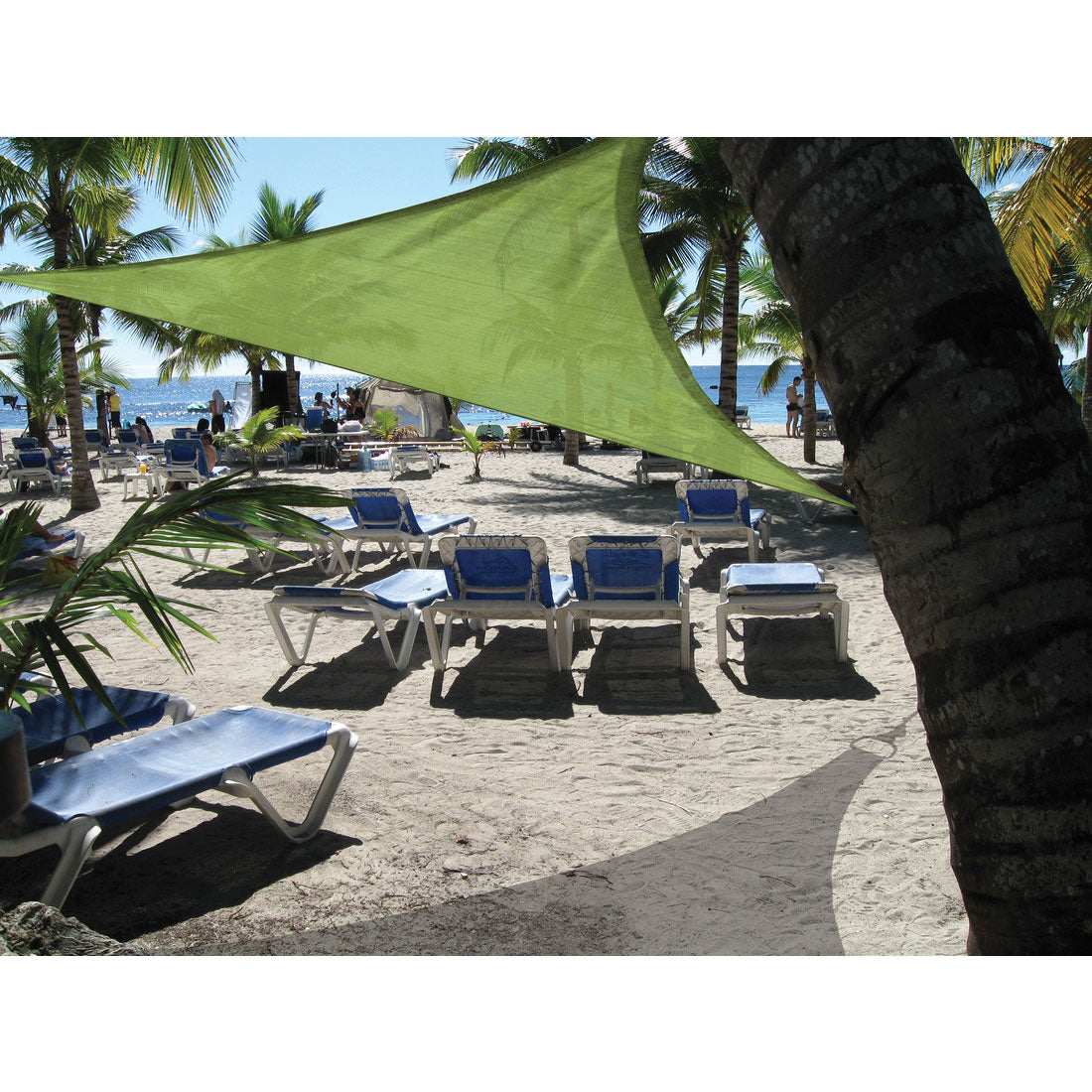 ShelterLogic 12' x 12' Heavyweight Shade Sail Triangle, Lime Green