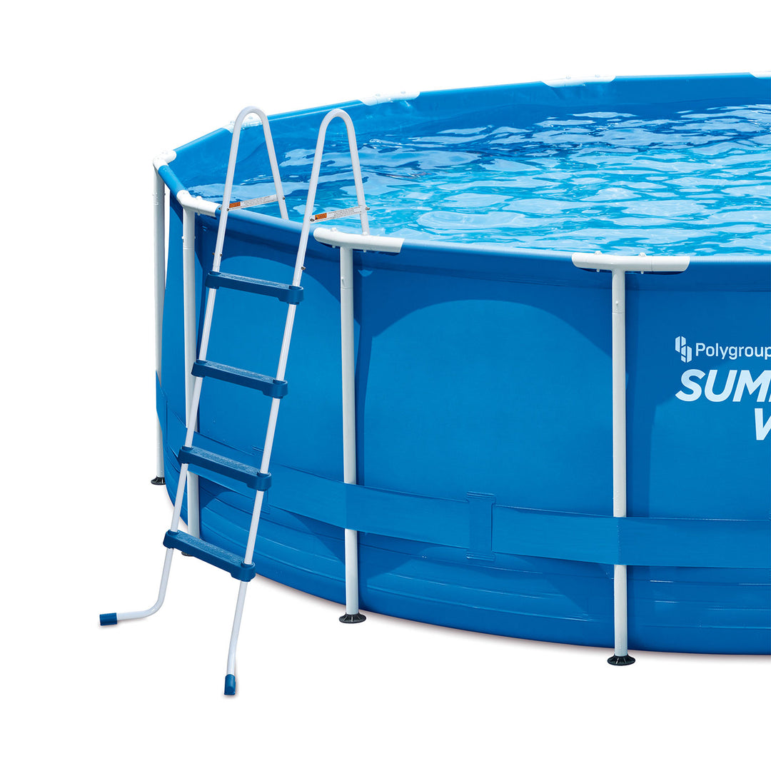 Summer Waves 52 Inch SureStep 4 Step Above Ground Pool Ladder (For Parts)