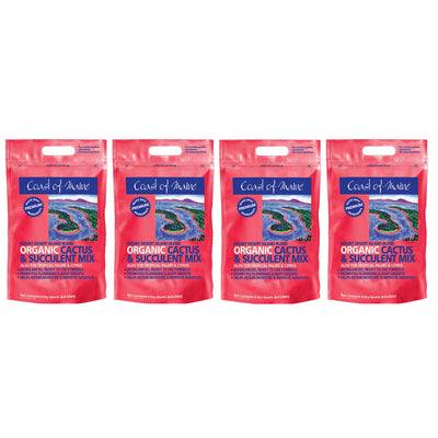 Coast of Maine Mount Desert Organic Cactus Succulent Mix, 8 Quart (4 Pack) - VMInnovations