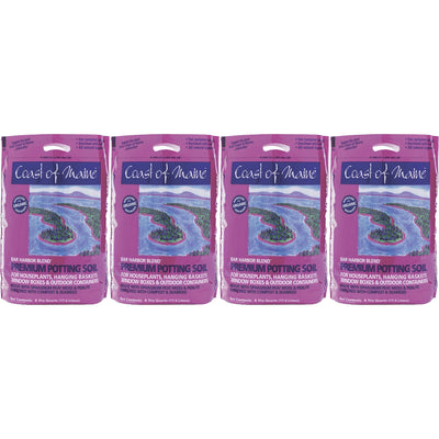 Coast of Maine Bar Harbor Blend Organic Potting Soil, 8 Quart Bag (4 Pack)