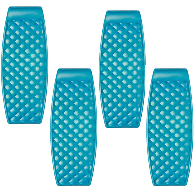 SwimWays Aquaria Solana Float Lounger for Swimming Pool Lounging, Aqua (4 Pack)