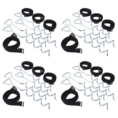 JumpKing ACC-AK Anchor Tie to Ground Kit for Trampolines in Windy Areas (4 Pack)