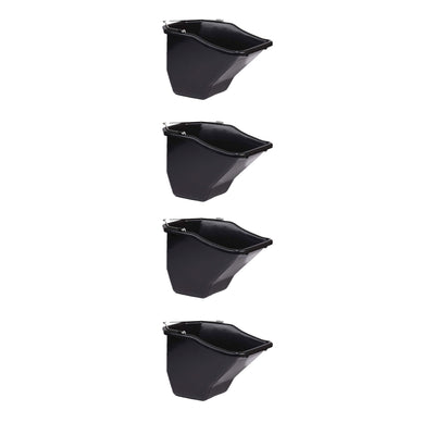 Little Giant 20 Quart Plastic Flat Back Livestock Feed Bucket, Black (4 Pack) - VMInnovations
