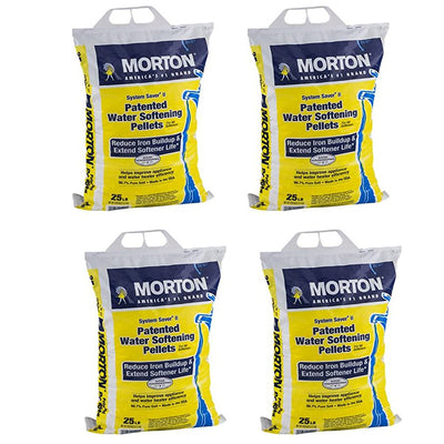 Morton Salt System Saver II Water Softener Pellets, 25 lbs (4 Pack)