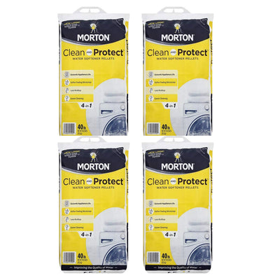 Morton Salt Sodium Chloride Water Softener Pellets, 40 Pounds (4 Pack)