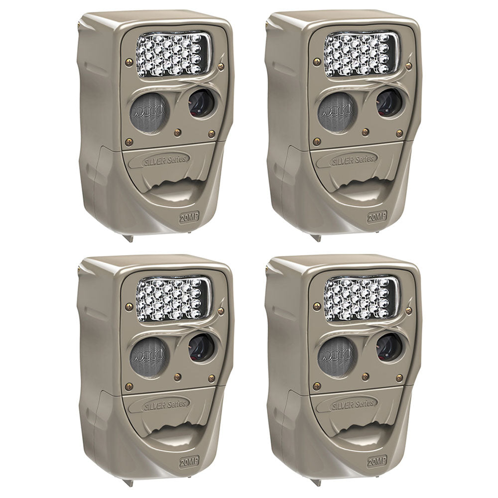 Cuddeback Power House 20MP Super Simple Setup Silver Flash Trail Camera (4 Pack) - VMInnovations