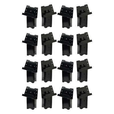 HME 4 x 4 Wood Post Elevated Hunting Blind Steel Post Brackets, (16 Brackets) - VMInnovations