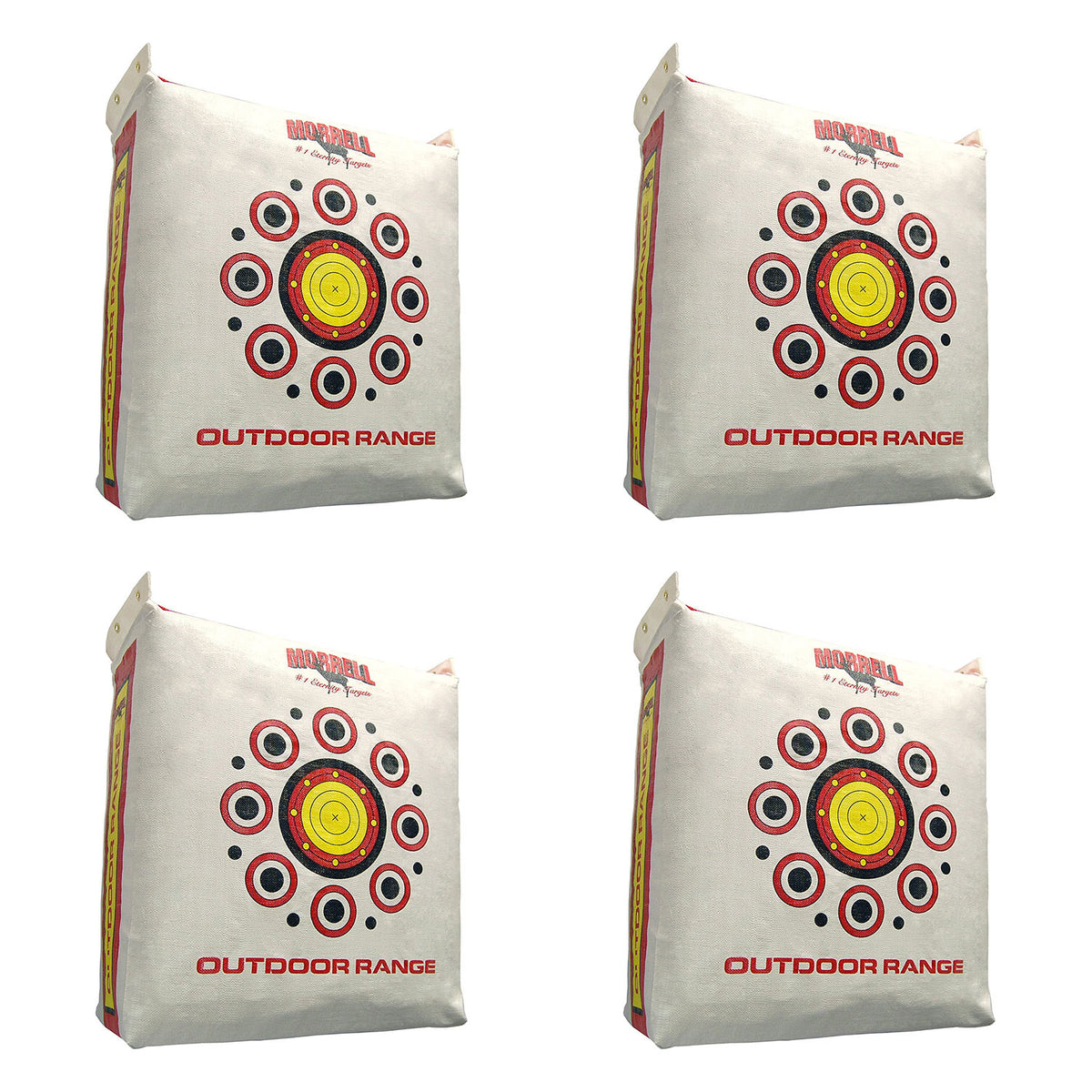 Morrell Outdoor Weatherproof Archery Bag Target, White (4 Pack)