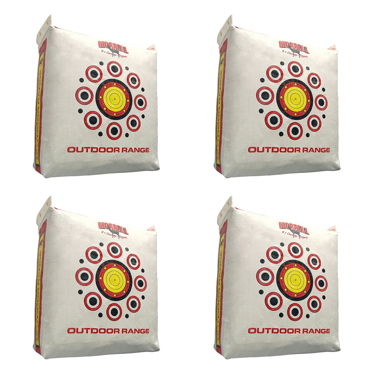 Morrell Outdoor Weatherproof Archery Bag Target, White (4 Pack)