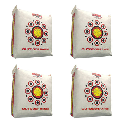 Morrell Outdoor Weatherproof Archery Bag Target, White (4 Pack)