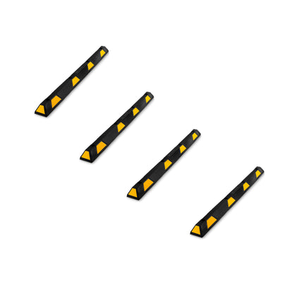 Pyle PCRSTP14 72" Car/Truck Vehicle Driveway Parking Spot Tire Block (4 Pack)