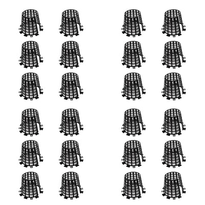 Plant Knight Tree Trunk Guard Protector for Garden Protection, 24 Pack (Black)