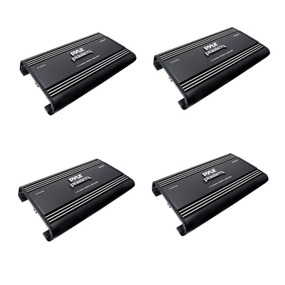 Pyle PLA4478 Bridgeable 4 Channel 4000 Watt Car Audio Mosfet Amplifier (4 Pack)
