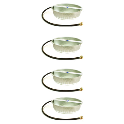 Little Giant 13-Quart Galvanized Steel Ever Full Pet Water Bowl Dish (4 Pack) - VMInnovations
