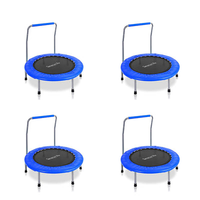 SereneLife 36 Inch Portable Highly Elastic Sports Trampoline, Kids Size (4 Pack) - VMInnovations