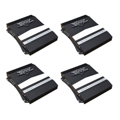 LANZAR VCT2010 Vector 800 Watt 2 Channel Bridgeable Car Audio Amplifier (4 Pack)