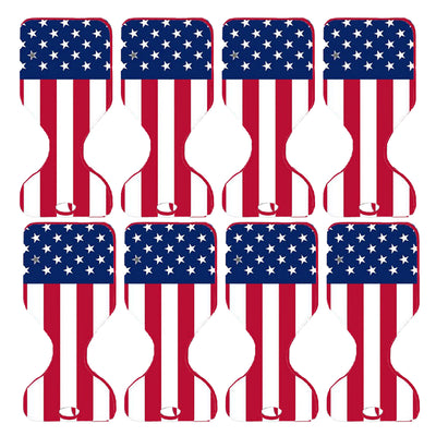 Vos Water Saddle Pool Floating Seat for Adults & Kids, Patriotic Print (8 Pack)