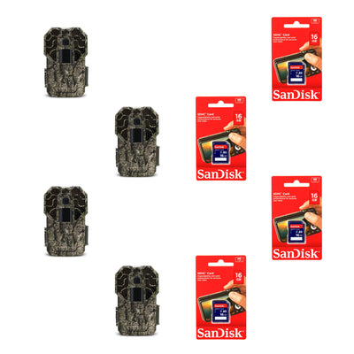 Stealth Cam (Certified Refurbished) (4 Pack) & SanDisk 16GB Card (4 Pack)