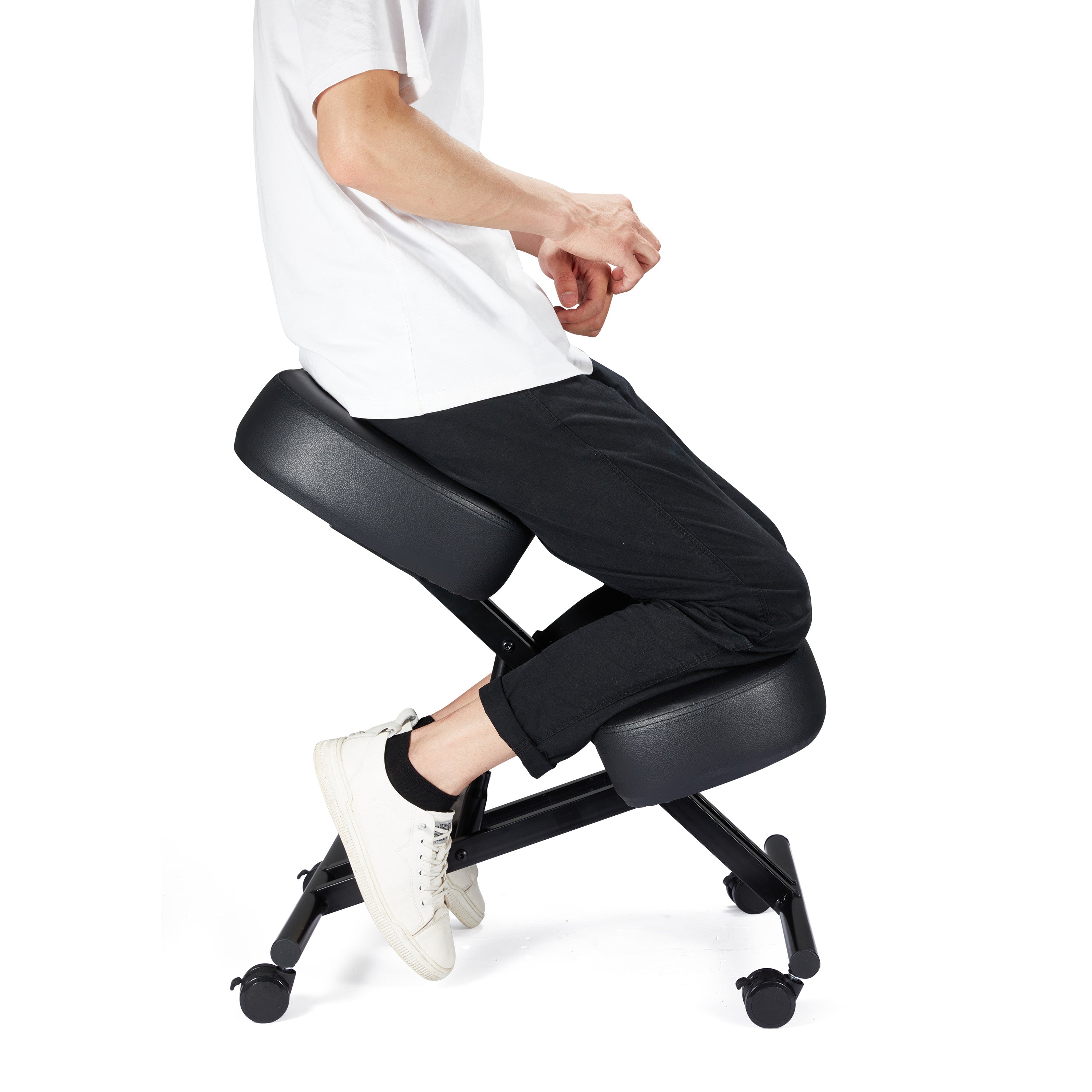 JOMEED Adjustable Ergonomic Home Office Kneeling Chair w/Angled Seat (For Parts) - VMInnovations