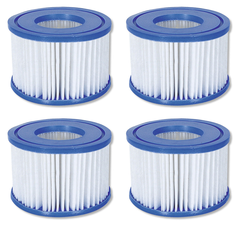 Bestway SaluSpa Hot Tub Filter Pump Type VI Replacement Cartridges (4 Pack) - VMInnovations