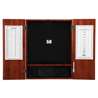Viper Cinnamon Finish Sisal Bristle Steel Tip Dartboard Cabinet (Open Box) - VMInnovations