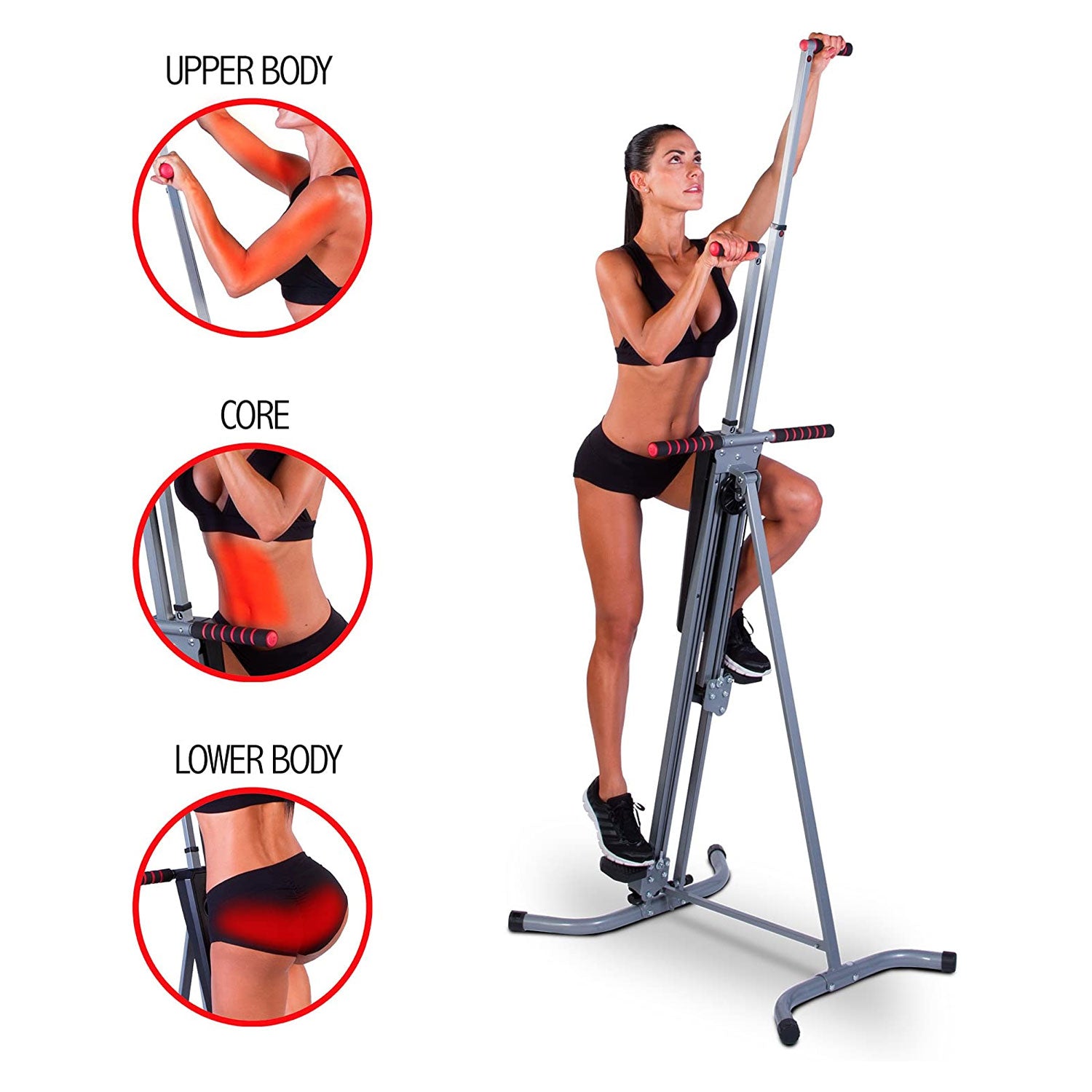 MaxiClimber Classic Vertical Resistance Climber & Exercise Cardio Workout System - VMInnovations