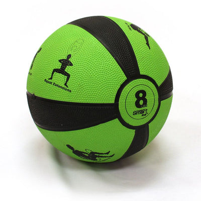 Prism Fitness 400-150-003 8 Pound Weighted Fitness Smart Medicine Ball, Green - VMInnovations