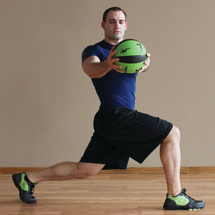 Prism Fitness 10 Pound Weighted Fitness Smart Medicine Ball, Blue (Open Box)