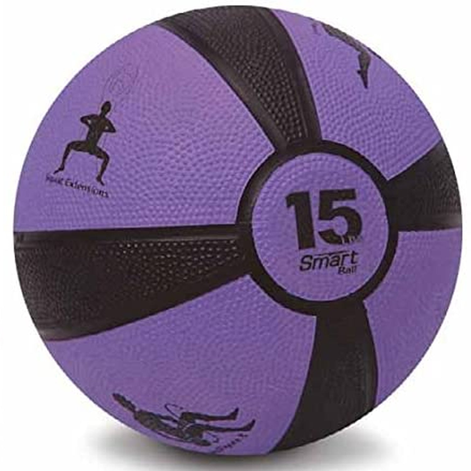 Prism Fitness 400-150-005 15 Pound Weighted Fitness Smart Medicine Ball, Purple - VMInnovations