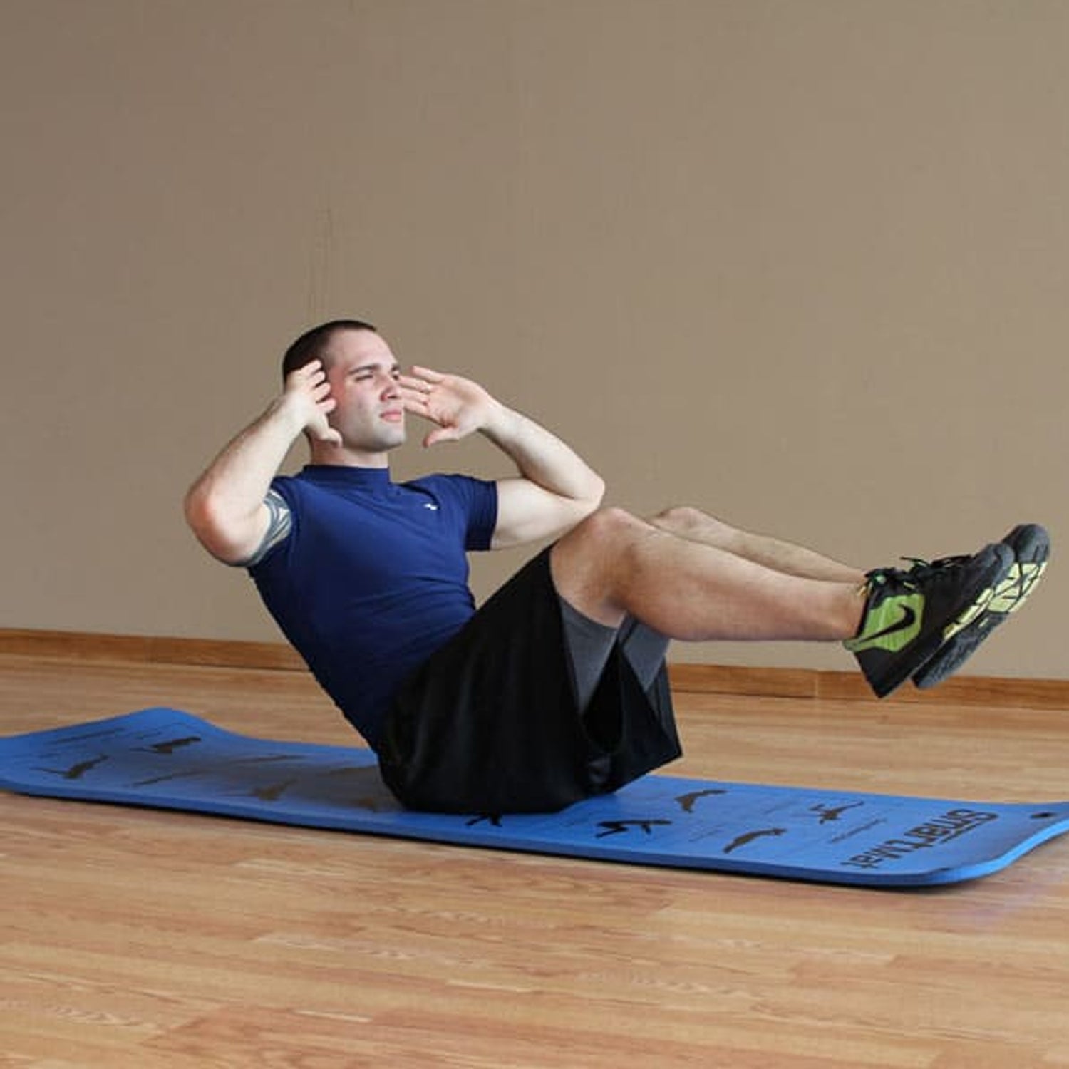 Prism Fitness 400-150-031-1 Smart Necessity Resistance Band Exercise Mat Bundle
