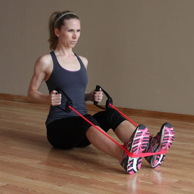 Prism Fitness 400-160-006-1 20 40 60 Pound Fitness Cable Resistance Band Bundle - VMInnovations