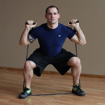 Prism Fitness 400-160-006-1 20 40 60 Pound Fitness Cable Resistance Band Bundle - VMInnovations