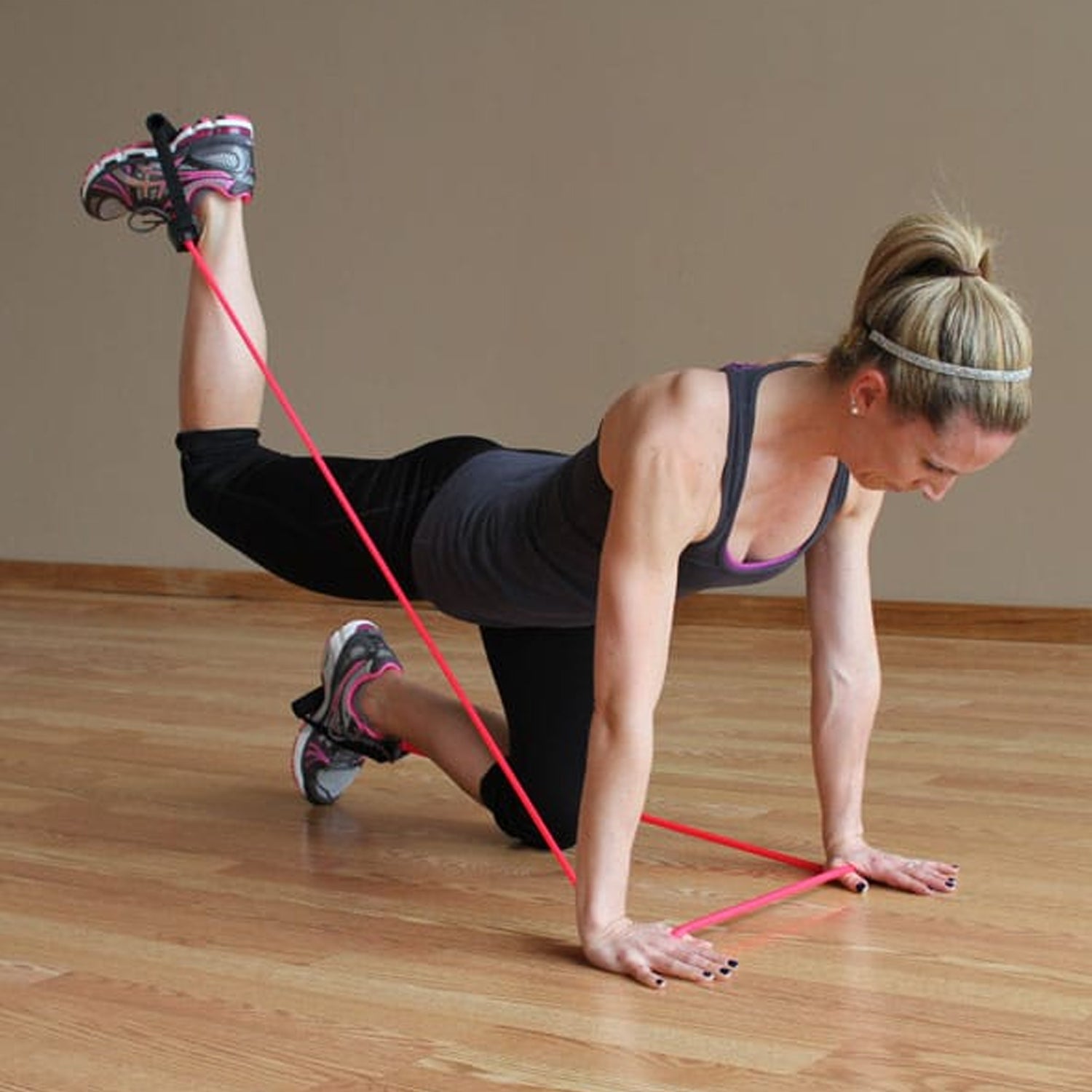 Prism Fitness 400-160-006-1 20 40 60 Pound Fitness Cable Resistance Band Bundle - VMInnovations