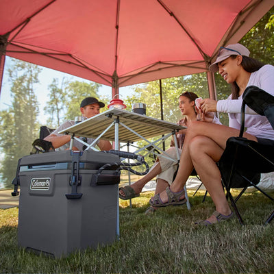 Coleman Convoy Series 28 Quart Cooler with Reflective Rope Handles, Dark Storm