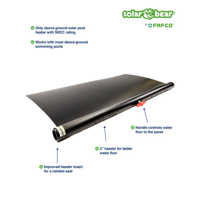 FAFCO Solar Bear Pool Heating System with Install Kit  (Open Box)