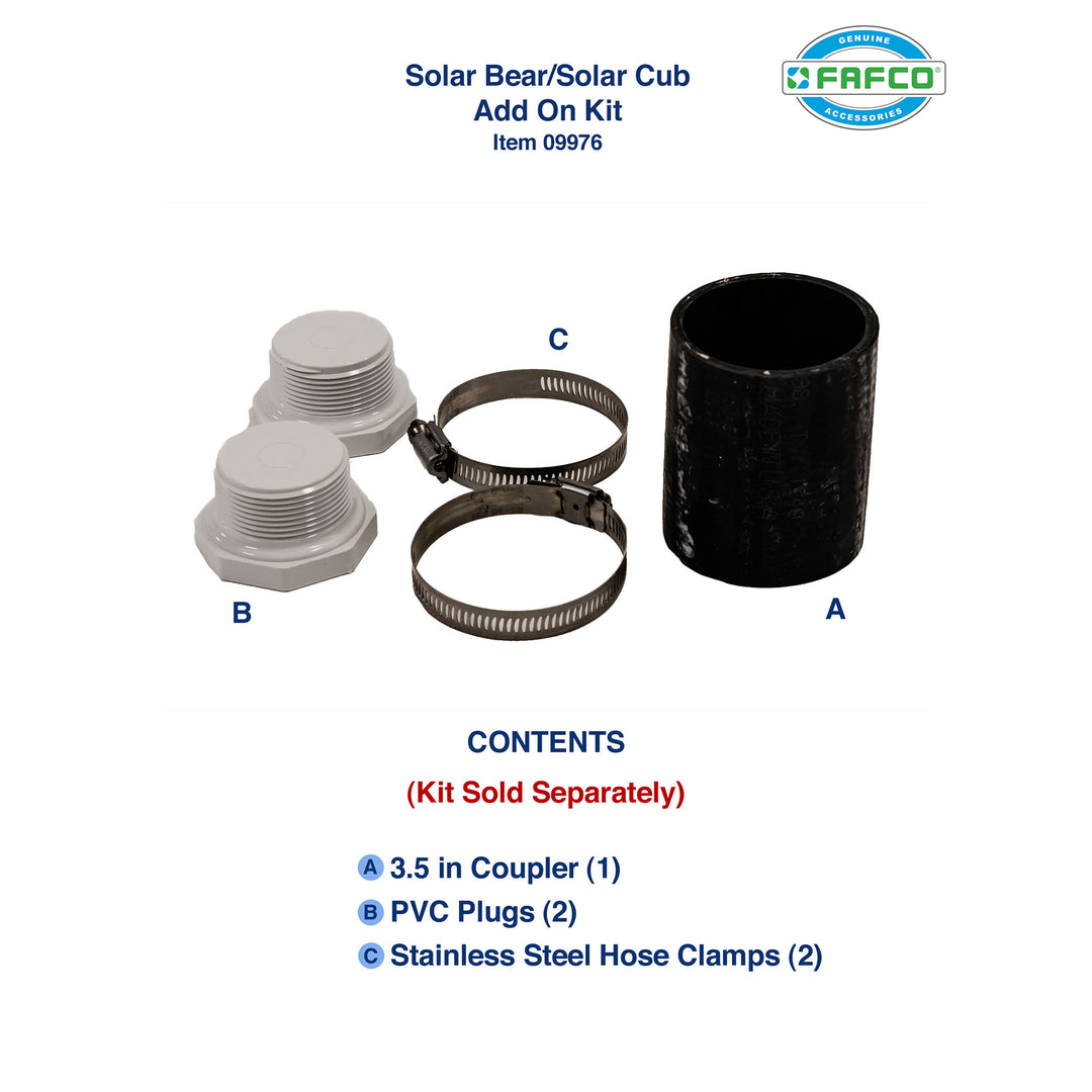 FAFCO Solar Bear Pool Heating System with Install Kit  (Open Box) - VMInnovations