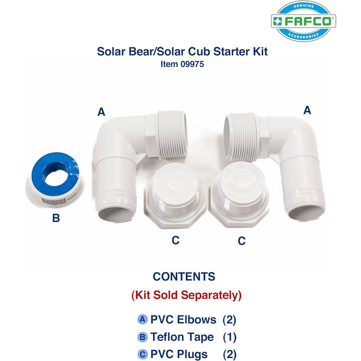 FAFCO Solar Bear Pool Heating System with Install Kit  (Open Box) - VMInnovations
